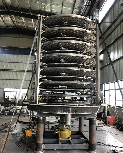 Vacuum lithium battery material tray dryer