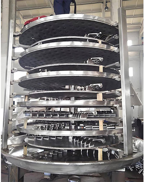 Vacuum lithium battery material tray dryer