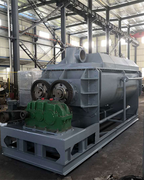 Industrial sludge paddle dryer